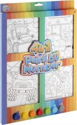 Maling efter tal 4-i-1 til drenge – kreativt sæt