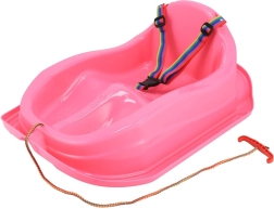 Plastkælk med ryglæn BABY MIX Mini rosa