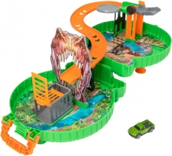 Teamsterz dino-bane i kuffert med bil