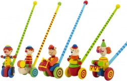 Træskubbelegetøj klovn 60 cm