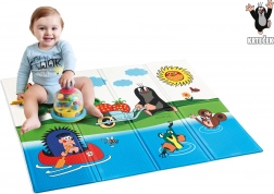 Sammenklappelig skummåtte med Muldvarpen-motiv