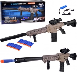 Stor automatisk skumblaster med optik og magasin