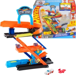 Hot Wheels City stuntgarage med transformation og bil