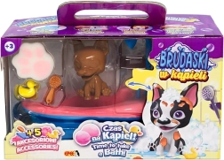 Mudrede venner i badet: Boston-terrier – interaktivt sæt EPEE