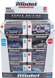 Politibil med friløbshjul