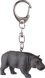 Nøglering med flodhestfigur
