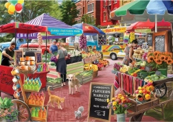 Eurographics puslespil En dag på bondemarkedet 104 brikker