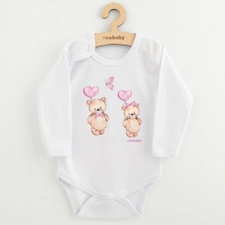 Babybody med print New Baby Love Bears, lange ærmer, størrelse 80 (9–12 måneder)
