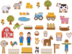 Bigjigs Toys træmagnetiske bondegård