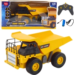 RC byggedumptruck 1:24 med LED og tippefunktion