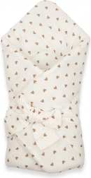 Musselin snøre-svøb NEW BABY Little Heart