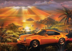 ART PUZZLE Puslespil Gul Porsche 1500 brikker