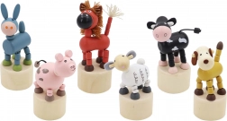 Træ-klemmende bondegårdsdyr