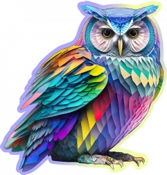 Moderne træpuslespil ugle 150 brikker