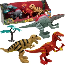 Boley sæt med bevægelige dinosaurer med lys og lyd