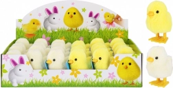 Optrækkeligt kylling 8 cm – gående plysdyr