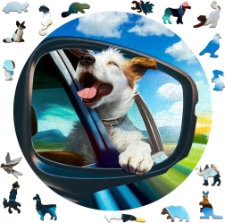 Træpuslespil Glad hund 250 brikker WOODEN CITY