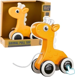 Gul træk-giraf med pivelyd