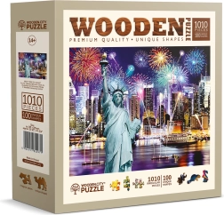 Træpuslespil WOODEN CITY Natligt New York 1010 brikker