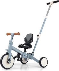 Børnetrecykel 5-i-1 med styrestang KINDERKRAFT OPTIMUS MAX, denim