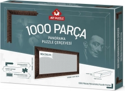 Ramme til puslespil 96x34 cm brun