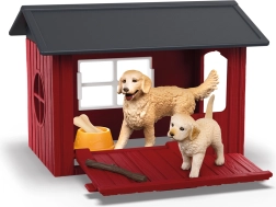 Hundehus med golden retriever Schleich Farm World
