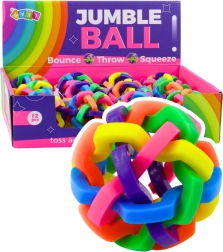 Farverig bold Jumble Ball 7,5 cm