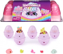 Hatchimals Alive Rainbow Splash sæt med 5 figurer i æg med tilbehør
