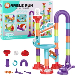 Sjov byggesæt med kuglebane til børn