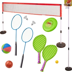 Sportsæt 5-i-1 badminton basketball volleyball tennis frisbee