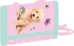 Børnetegnebog i tekstil med kæledyrsmotiv