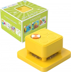 Justerbar hulmaskine CaDA – gult kreativt sæt med 108 dele