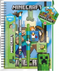Minecraft skolesæt A5 i praktisk etui