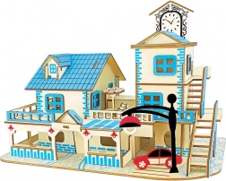 Træ 3D-puslespil Kystdestination