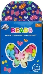 Perlesæt - sommerfugle + 1 meter snor