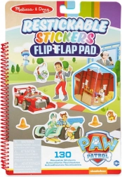 Paw Patrol genanvendelige klistermærker Flip‑Flap – klassiske missioner