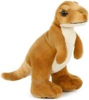 Brun plysdinosaur 20 cm