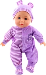 Talende babydukke 30 cm – lilla tøj