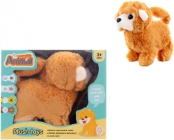 Gående plysbamse-abe på batteri