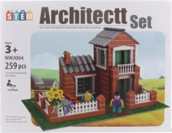 Byggesæt Hus med Have Plastik