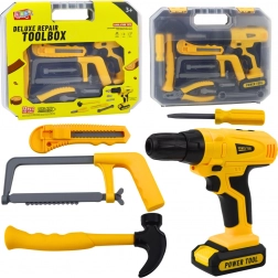 Børnekuffert med værktøj 12 dele med lys og lyde