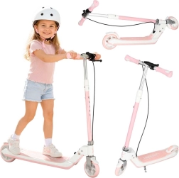 Trike Fix sammenklappeligt børneløbehjul med lysende LED-hjul, pink