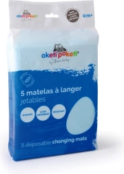 Engangs pusleunderlag, hvid (5 stk.)