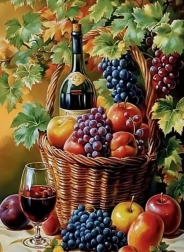 Diamantmaleri stilleben 30 × 40 cm