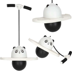 Pogo-jumper til børn i pandaform til balance, sort-hvid