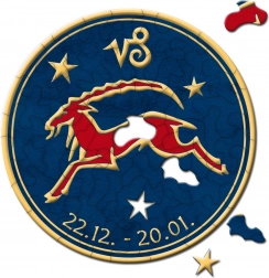 Curiosi runde puslespil Dyrekreds – Stenbuk, 33 brikker