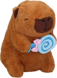 Kapivara med slikkepind 20 cm plysbamse