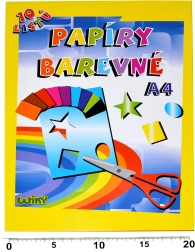 Farvede kridtpapirer A4