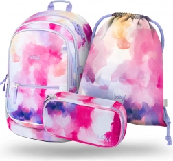 Skolesæt Baagl Core Painting: rygsæk, penalhus og pose