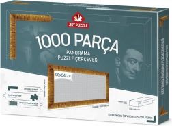 Ramme til puslespil 96x34 cm, gylden